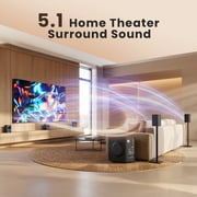 Surround Sound Systems Home Theater System - 800 Watts Peak Power 6.5 Subwoofer 5.1/2.1 Wired Stereo Speakers