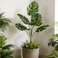 thumbnail image 5 of NWOKYZGH 1Pc Fake Plants Tall Artificial Faux Plants Indoor for Home Decor Tropical Artificial Palm Tree, Banana Leaves Tree, Monstera, Taro Leaves for office Outdoor, 5 of 6