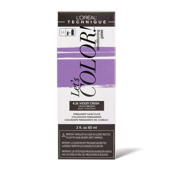 L'Oreal Let's Color! Permanent Haircolor (2 oz) - 4.26 Violet Crush