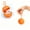 Orange, variant on Pool Water Balls, Silicone Ring Design for Summer Outdoor Entertainment, Reusable for Beach Trips, Water Fights and Swimming Pool Activities, Soft and Safe Silicone Water Balls