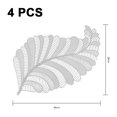 thumbnail image 2 of Placemats Desktop Decor, Simulation Plant Dining Cup Coasters Heat Insulation Pad Waterproof Disc Bowl Pads Set Of 4, 2 of 5