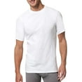 thumbnail image 2 of Hanes Ultimate Men's 3-Pack FreshIQ Crew Neck Tee (Large, White Cotton-Modal), 2 of 2