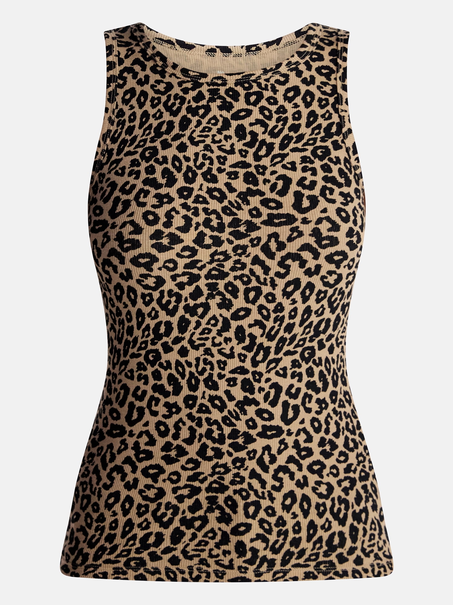 No Boundaries Ribbed High Neck Tank Top, Women's XXS-XXL