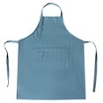 thumbnail image 2 of Delantal de cocina, delantal de barbacoa, delantal de chef, delantal impermeable con pechera, delantal de lavandería para comedor Azul, 2 of 9