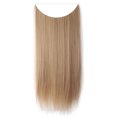 thumbnail image 2 of Una pieza rizada recta larga de la venda del alambre ningunas extensiones invisibles del pelo de las extensiones del pelo del clip, 2 of 3