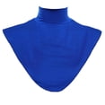 thumbnail image 1 of Mujeres Hijab Collar Mock Blusa Collar Camisa De Vestir Suéter Collar Decorativo - Azul, Única Sunnimix cuello de dickey cuello alto, 1 of 8