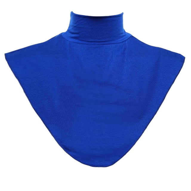 Mujeres Hijab Collar Mock Blusa Collar Camisa De Vestir Suéter Collar Decorativo - Azul, Única Sunnimix cuello de dickey cuello alto
