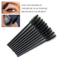 thumbnail image 1 of Paquete de 100 cepillos desechables para rímel de pestañas para extensión de pestañas y maquillaje (negro) (hy), 1 of 4