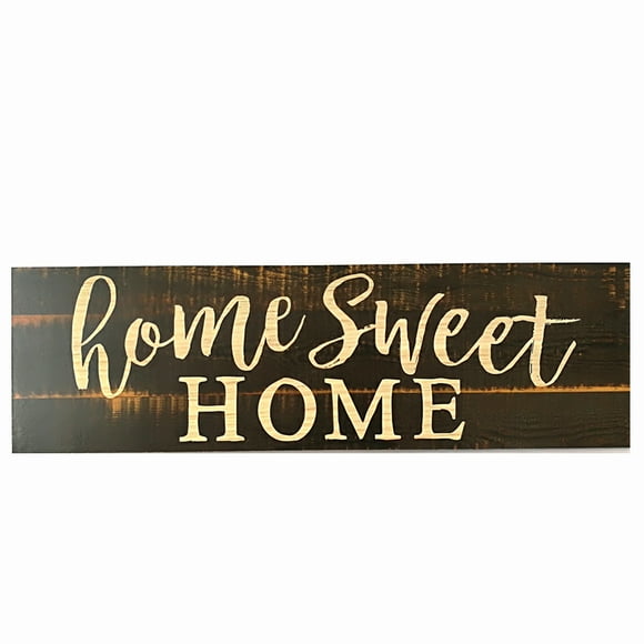 Youkk Ornaments Board Table Decorations Wood Sign Plaque Standing plank Wooden Home Sweet Home Standing Plank Panel Home Decor