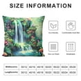 thumbnail image 5 of BCIIG Waterfall Plants Mushrooms Graphic Decorative Cushion Throw Pillow Cover for Home Couch Living Room Bed Sofa Short Plush Year-Round Car Bedroom 1PC 20x20in, 5 of 5