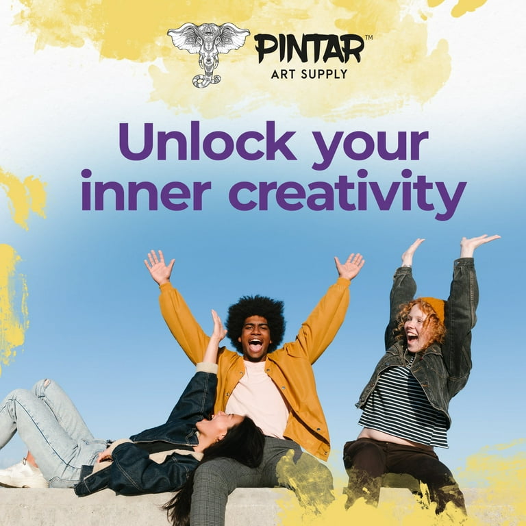 Pintar Premium Acrylic Paint Pens - 1mm Fine Tip Pens For Rock Painting,  Ceramic, Wood, Craft Supplies, Diy Project (6 Black) : Target