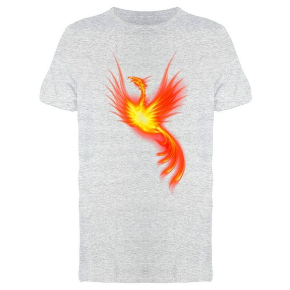 Fire Phoenix Graphic T-Shirt Men -Image by Shutterstock, Male Large