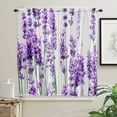 thumbnail image 4 of Lavender Plant Flowers Curtains For Living Room Bedroom Window Treatment Home Decoration Drapes Kitchen Curtain, 4 of 7