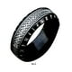 thumbnail image 5 of Guardurnaity Anillos vintage Anillo de acero unisex que añade un toque de elegancia Regalos para amigos Anillo de metal para hombres Ropa, zapatos y accesorios Miscelánea Todo negro nueve, 5 of 6