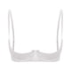 thumbnail image 3 of Lencería de mujer Sujetador push up con tirantes finos Sujetador de satén de media copa con aros Pezones expuestos Pecho abierto Bralette Ropa interior, 3 of 5