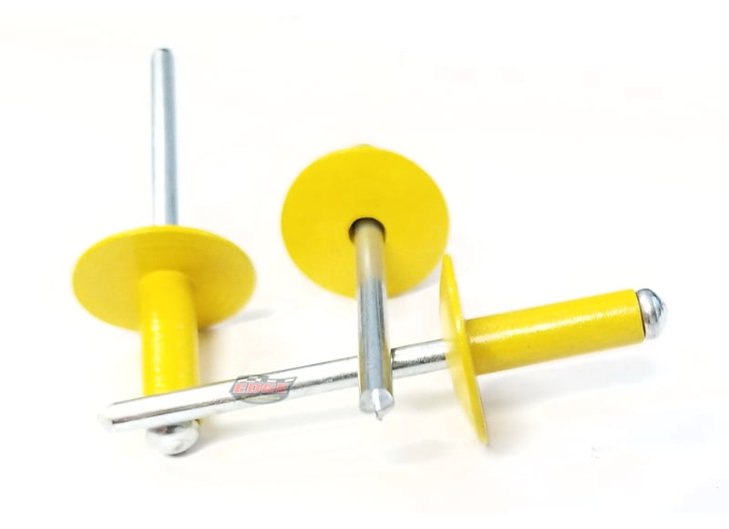 Yellow 3//16/" Small Head Aluminum Steel Mandrel Pop Rivets 50 ct Racing Fasteners