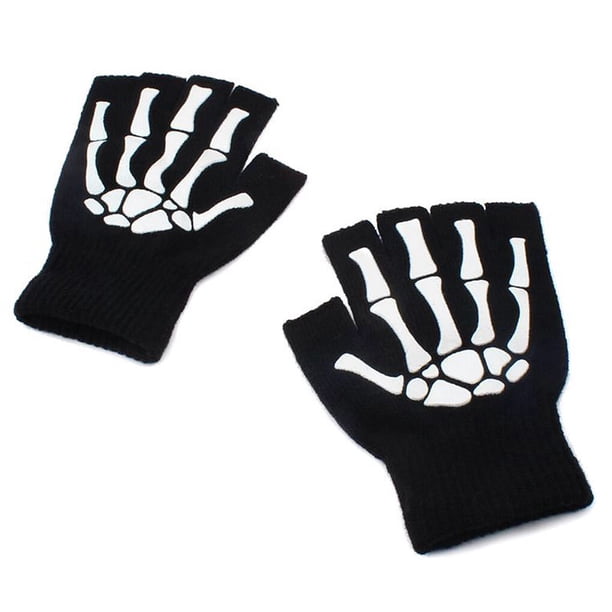 Mitones de ciclismo Toystoory Halloween Guantes sin dedos Calentadores de cosplay luminosos Tipo 2
