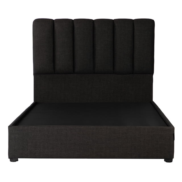 Recámara Matrimonial Kami Negro con Cabecera + Box Base Cama