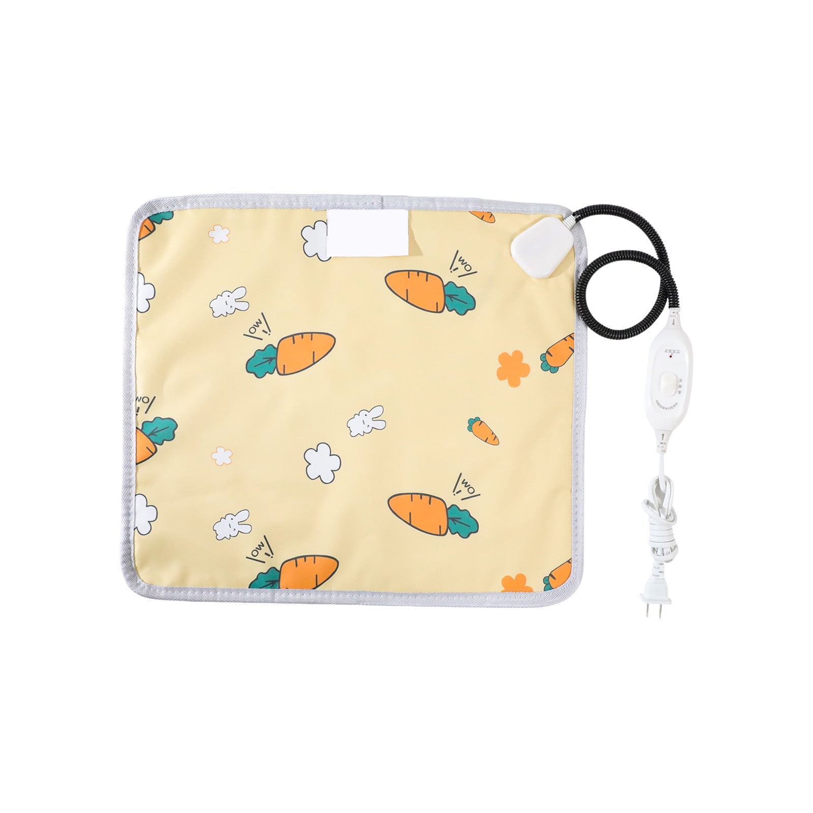Pet Heating Pad Constant Temperature Warm Blanket 3 Temp Settings Foldable Yellow Small