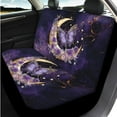 thumbnail image 3 of Uorisanigo Butterfly Moon Car Seat Covers Full Set 14 Pcs Auto Steering Wheel Cover and Cars Headrest Cover and Console Cover and Cars Seat Belt Cover Keychain Personalized Soft for Car SUV, 3 of 6