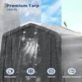 thumbnail image 3 of EastVita 6x6FT Outdoor Portable Storage Shed with Roll-Up Door Vent Gray, 3 of 8