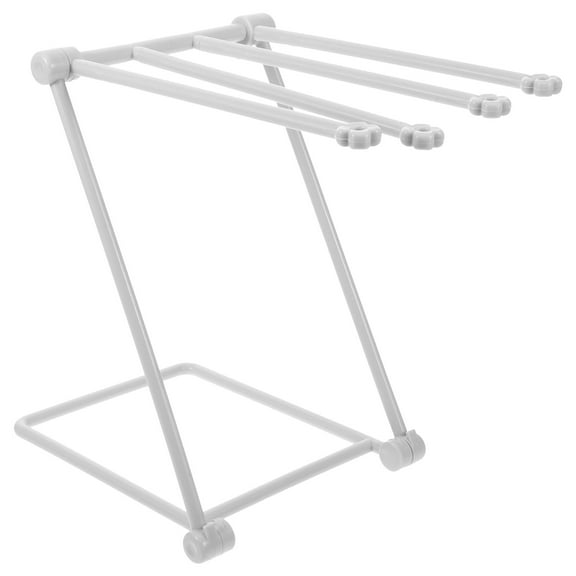 UPKOCH Vertical Cloth Rack Light Grey Foldable Holder for Kitchen Storage Use