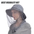 thumbnail image 2 of Mosquito Net Hat, UPF 50+ Sun Protection, with Hidden Netting for Beekeeping, Hiking, Men and Women/dark gray, 2 of 6