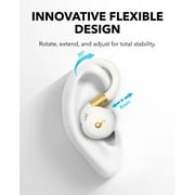 soundcore Sport X20 by Anker, True-Wireless Workout Earbuds, Rotatable and Extendable Ear Hooks, Noise Cancelling, Deep Bass, White