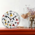 thumbnail image 2 of Yayeee 10" Wall Clock Battery Operated Quartz Round Silent Non-Ticking Home Decor,Colorful Triangles, 2 of 6