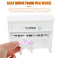 thumbnail image 1 of OULII Mini Musical Instrument Decorations Small Piano Stool Realistic Look 1 Set for Home Decor, 1 of 8