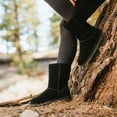 thumbnail image 5 of BEARPAW Women's Elle Short 8" Suede Boot Black - 1962W-011, 5 of 5