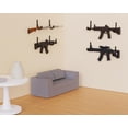 thumbnail image 4 of Metal Gun Rack Storage Rifles Shotgun Hooks Wall Mount Hangers for Any Rifles Shotguns Archery Bow with Soft Padding and Heavy Duty Steel… (Black 3pair), 4 of 7