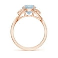 thumbnail image 2 of Angara Natural 1.6 Ct. Aquamarine Solitaire Ring in 14K Rose Gold for Women (Ring Size: 6), 2 of 9