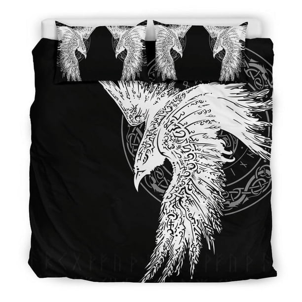 Juego de Cama Vikingo Mystical Raven Tattoo Special Rlt12