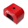 thumbnail image 1 of Imán Alnico en forma de herradura AOMAG, 9,07 kg, con soporte, rojo, 1 of 7