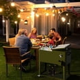 thumbnail image 7 of FreeLung 80QT Rolling Cooler Cart with Wheels Ice Chest Outdoor Backyard Coolers on Wheels Green, 7 of 7