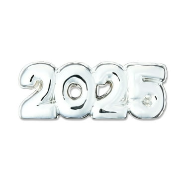 Graduation Silver 2025 Decor, 8 in x 3 in, by Way To Celebrate