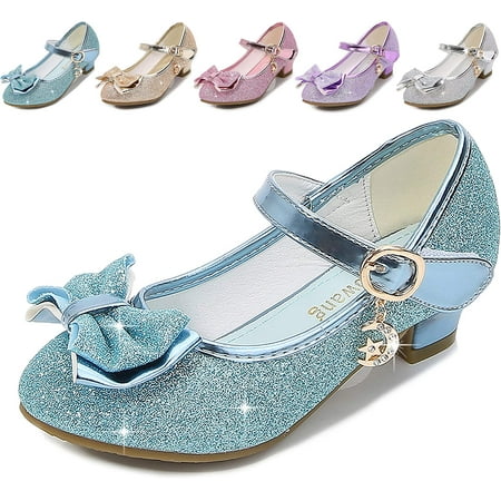 

Girls Dress Shoes Wedding Party Heel Mary Jane Princess Flower Shoes (Toddler/Little Kid/Big Kid)
