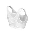 thumbnail image 4 of DYMADE Womens Plus Size Front Closure Racerback Stretchy Durable Sports Wirefree Bra, 4 of 6