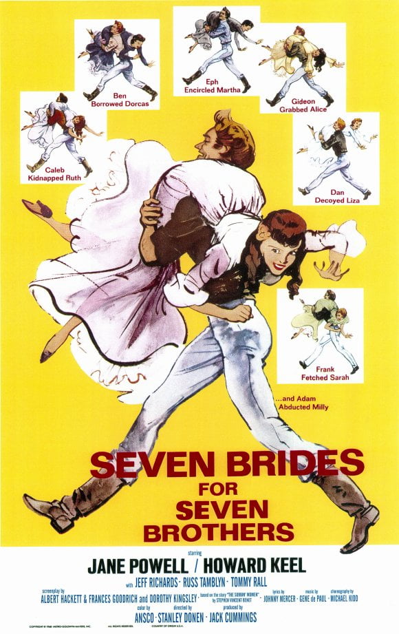 Seven Brides For Seven Brothers 1954 11x17 Movie Poster Walmart Com