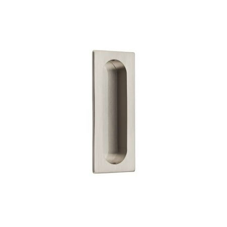 Nickel Black End Flush Pulls - 3.121 in. Satin Nickel Flush Pull