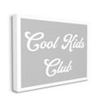 thumbnail image 3 of Stupell Industries Cool Kids Club Simple Grey Phrase Inspirational Painting Gallery Wrapped Canvas Print Wall Art, 3 of 5