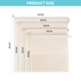 thumbnail image 5 of Almacenaje Vacío Bolsas antipolvo para bolso organizador de almacenamiento transparente con cordón beige Ehuebsd Libre de BPA, 5 of 5