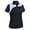 Black/White, variant on Monterey Club Women's Galaxy Contrast Block Golf Polo Shirt #2478