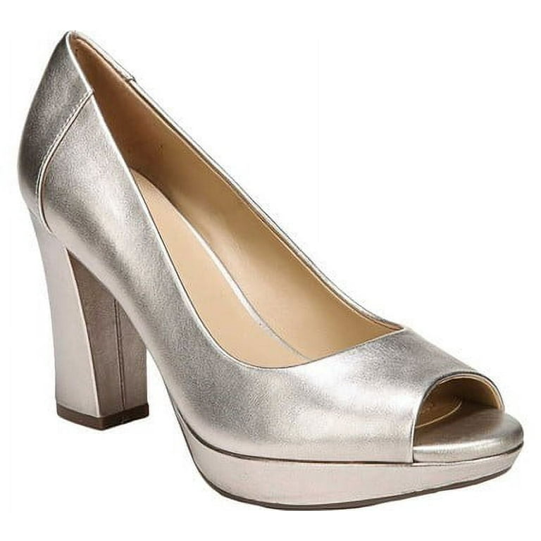 Womens naturalizer Amie Peep Toe Platform Heels Gold 12 US 42 EU Walmart
