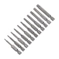 thumbnail image 3 of Juego de 12 piezas de puntas de destornillador de seguridad Torx T5-T40 Uxcell de acero S2, magnético, resistente a manipulaciones, de 2" de largo, 3 of 5