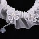 thumbnail image 3 of Las perlas blancas atan la liga de la boda de la liga del partido de la novia Accesorios nupciales Sunnimix Liga de la boda, 3 of 8