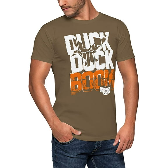 GIMMEDAT Duck Hunting Short Short Sleeve The Original Duck Duck Boom 2 Short Sleeve Gift (Large) Brown