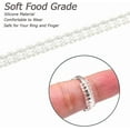 thumbnail image 2 of Supertina Ring Sizers for Loose Rings Women Men 12 pack, Silicone Ring Size Adjuster, Clear, 2 of 7