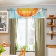 thumbnail image 4 of Fried Eggs Curtain Valances Farmhouse Design Window Treatment Decor Blackout Rod Pocket for Windows Living Room Kitchen 54" x 18", 4 of 5